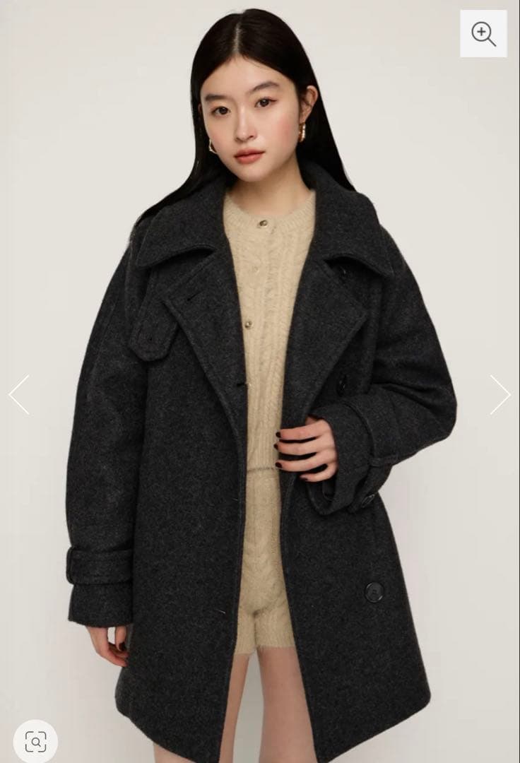 SLY STAND NECK MIDI COAT スタンドネック ミディコート