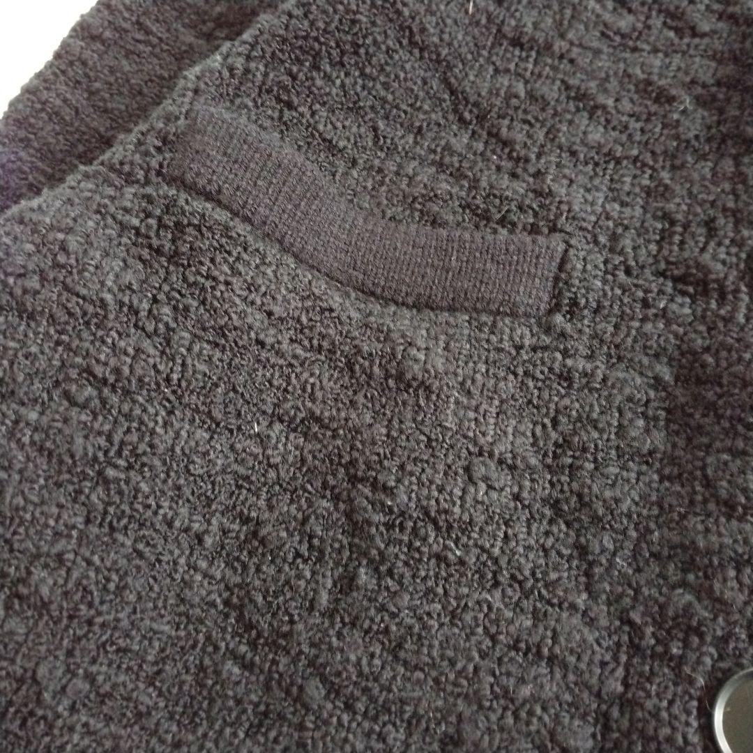 セオリーリュクス　24AW ツイード ニット ジャケット カーディガン 黒 38