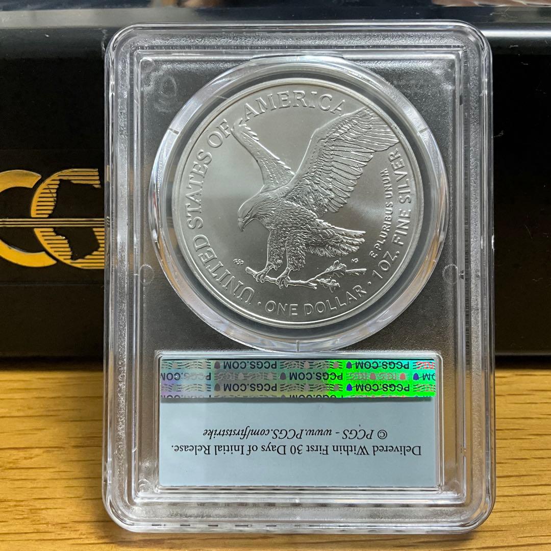 【新品】Silver Eagle イーグル銀貨2023 PCGS MS70
