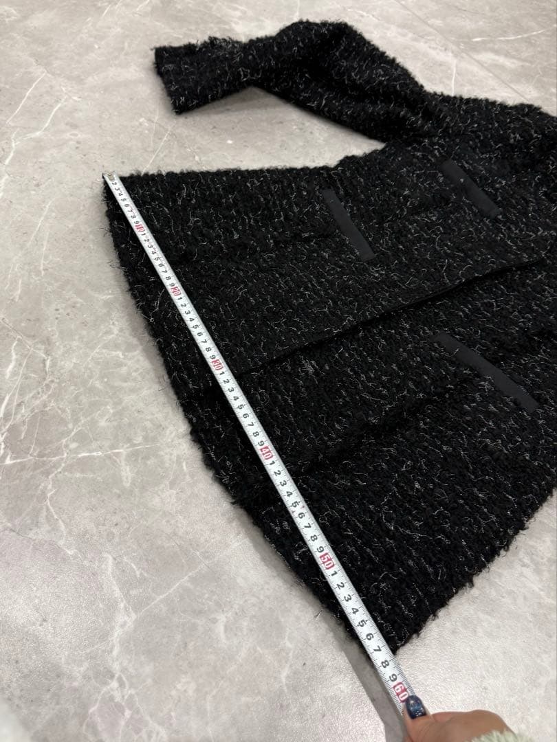 ADORE 上品ツイードジャケット 38 フォーマル 卒業式 入園式　ブラック系