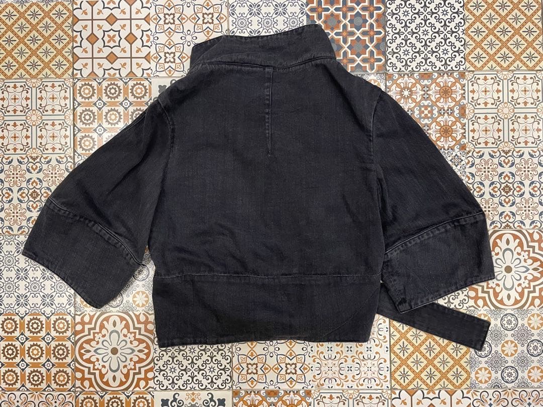 LIMI feu ブラック クロップドジャケット S