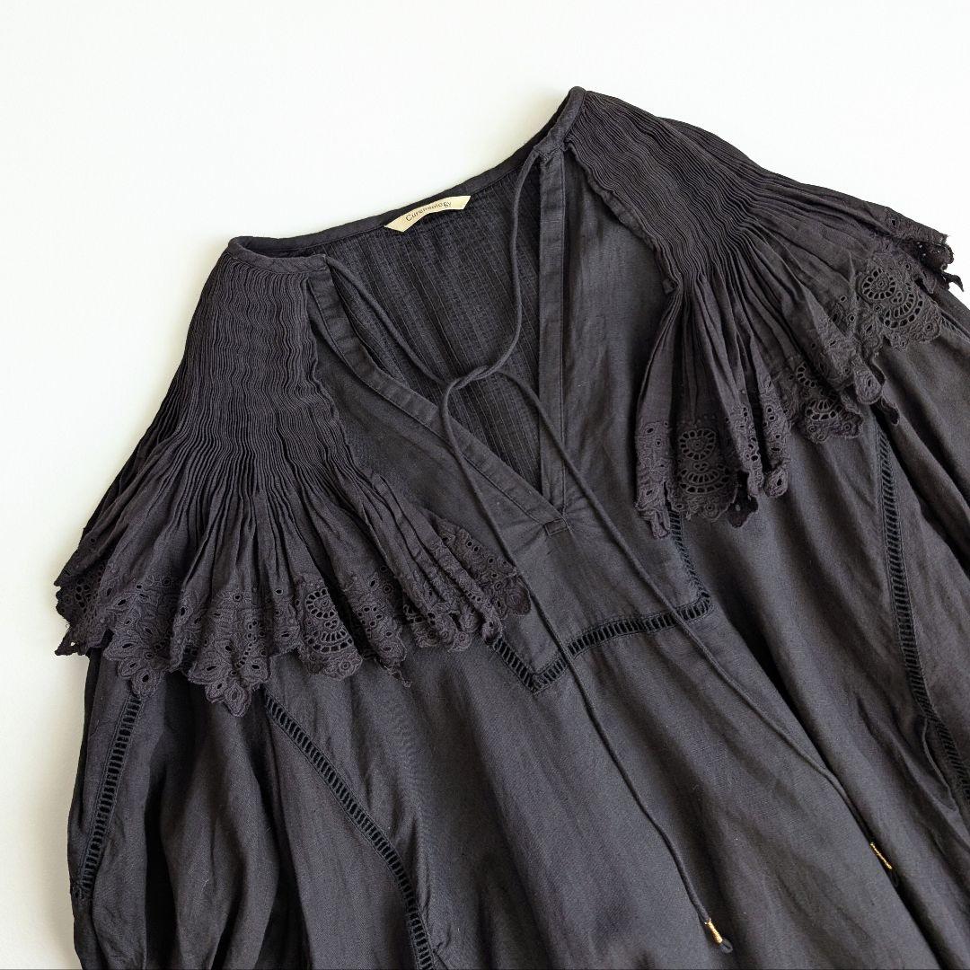 Curensology ハンドスモッキングワンピース カレンソロジー リネン