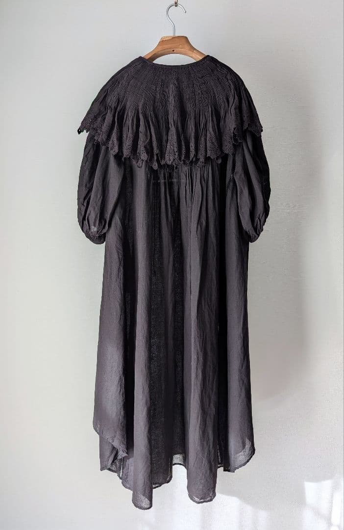 Curensology ハンドスモッキングワンピース カレンソロジー リネン