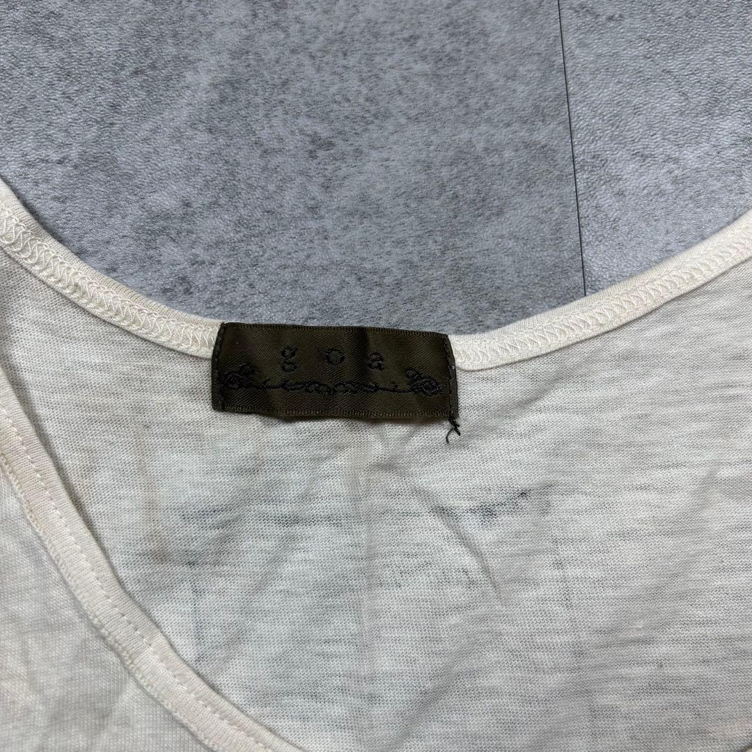 00s【goa】ゴア/プリントタンクトップ/Y2K/ムラ染め 希少　グランジ　染