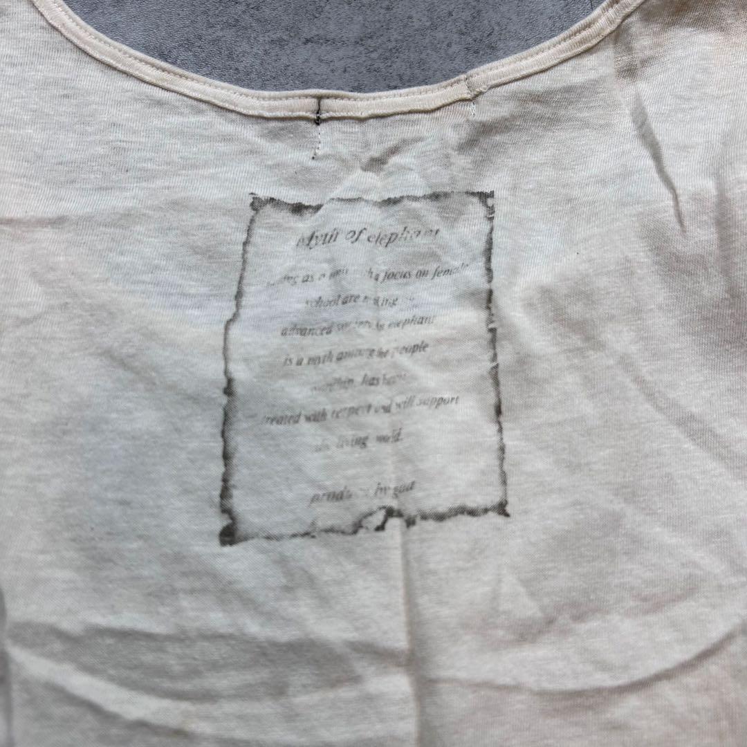 00s【goa】ゴア/プリントタンクトップ/Y2K/ムラ染め 希少　グランジ　染