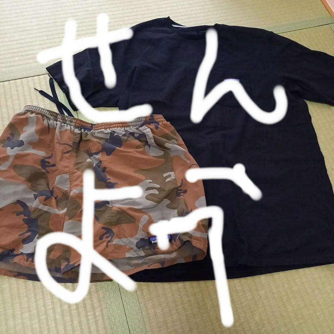 patagoniaバギーズパンツ迷彩Tシャツセット売り
