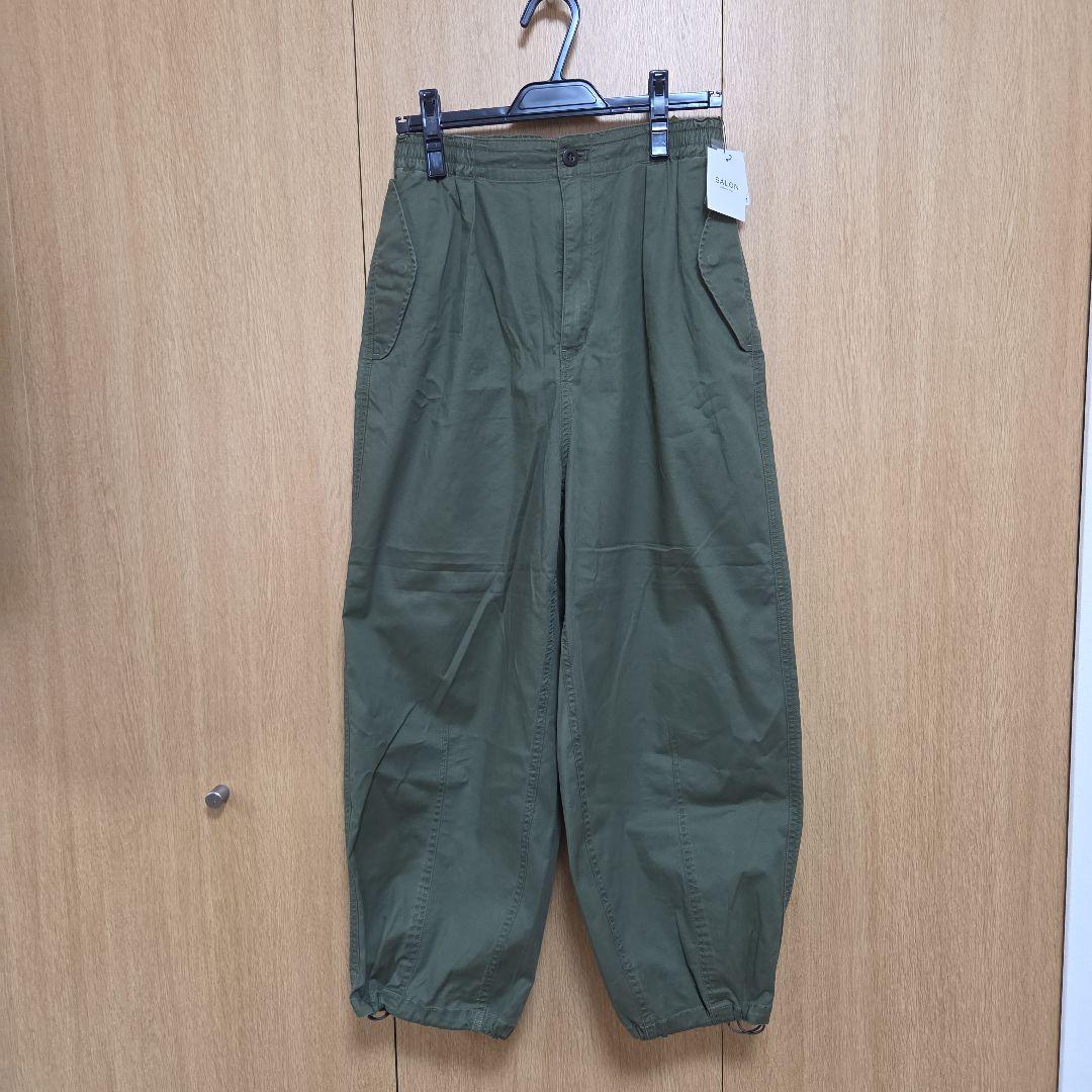 SALON ワークパンツ オリーブ