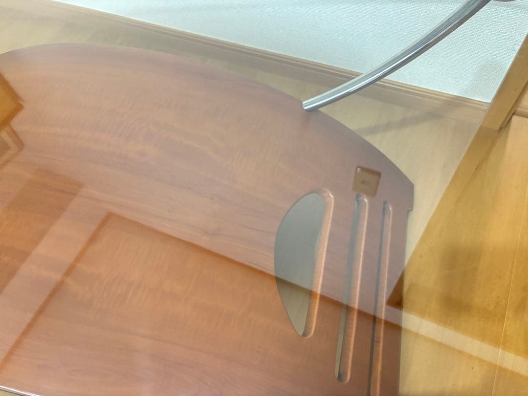 ガラス天板 センターテーブル 引き出し付き