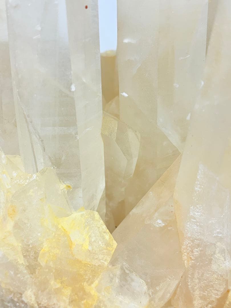 11㎏　希少 水晶 超特大クラスター　天然　イエロー　クリスタル　原石