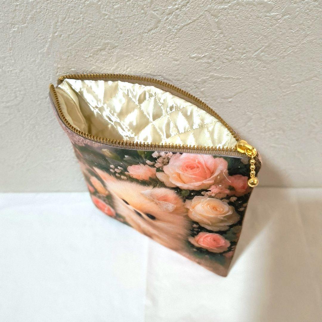 Yourelia様】ハンドメイドオーダー★犬　女の子★巾着バッグ&ポーチ　5点