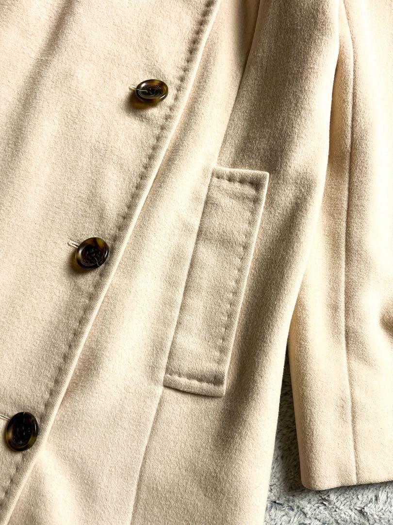 【BURBERRY LONDON】裏地ノバチェック ダブルブレストロングコート