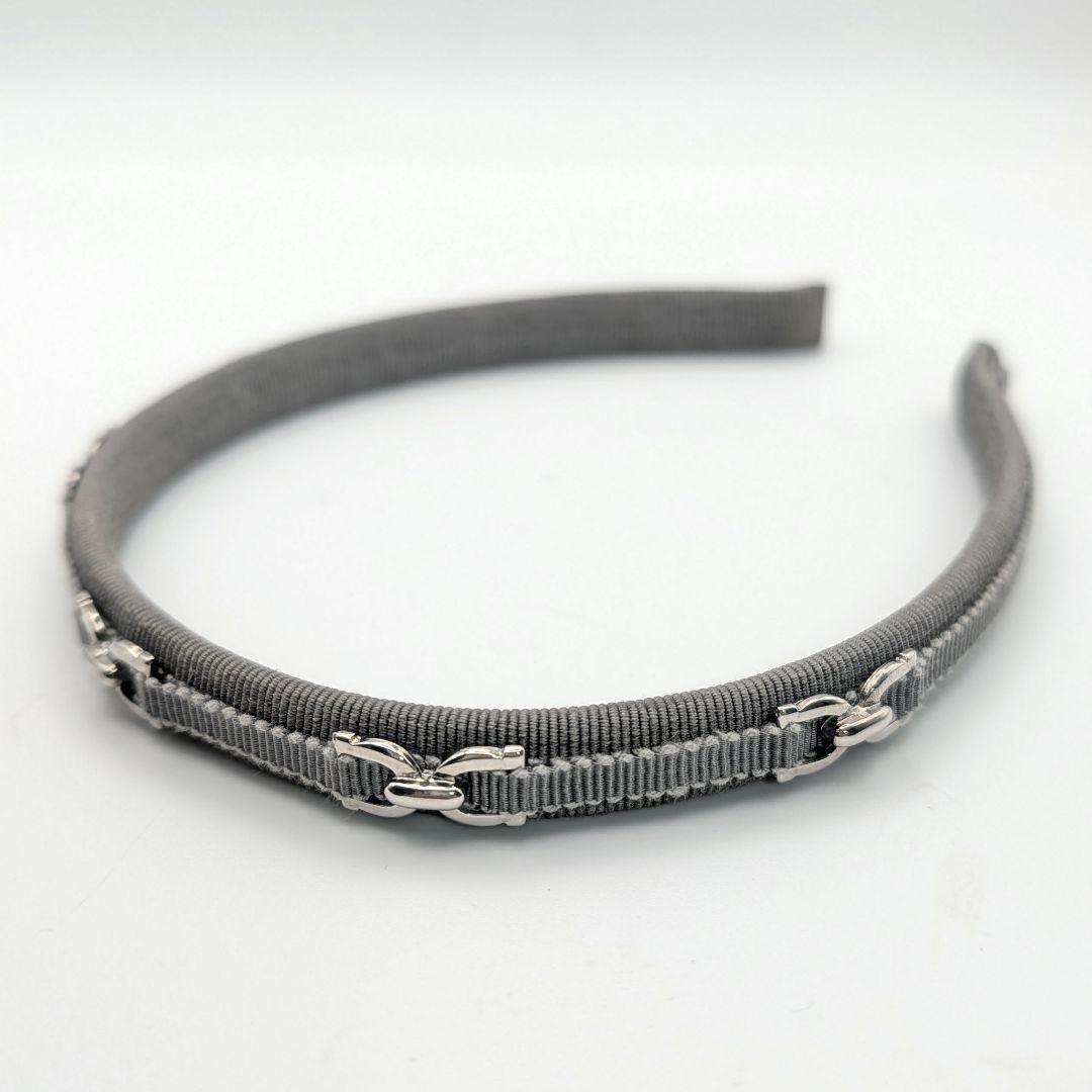 フェラガモ カチューシャ ヴァラ ガンチーニ 黒 グレー セット