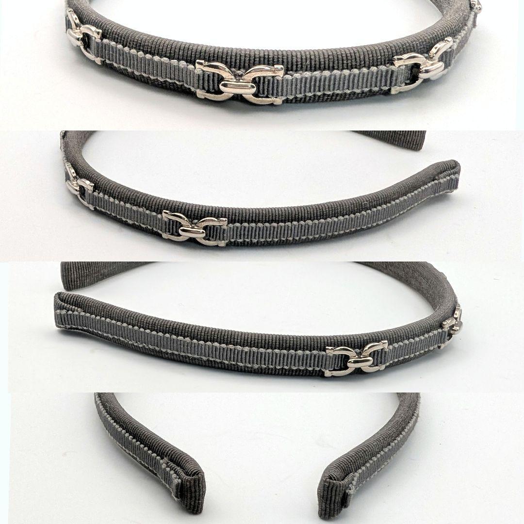 フェラガモ カチューシャ ヴァラ ガンチーニ 黒 グレー セット