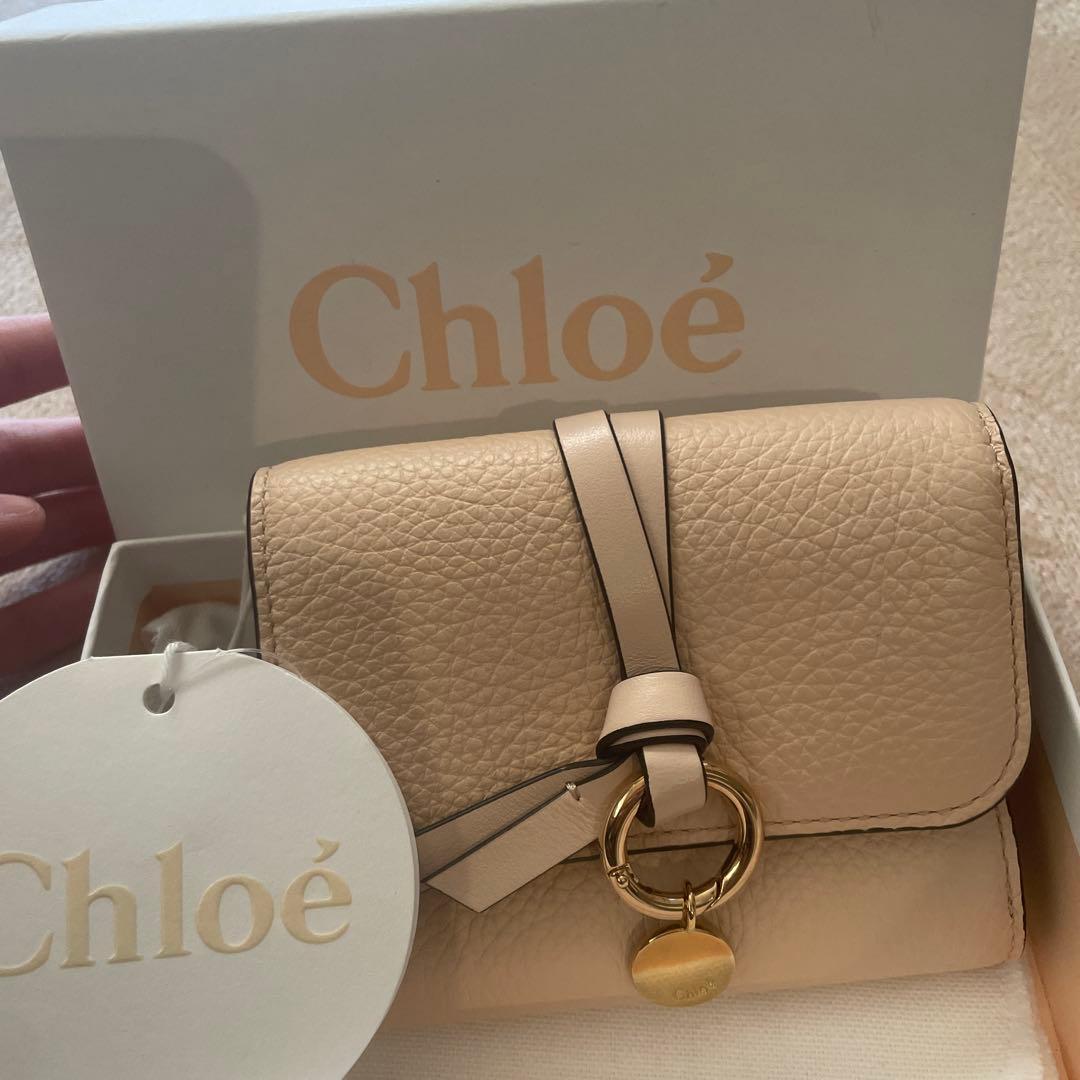 Chloé 三つ折り財布 クリーム