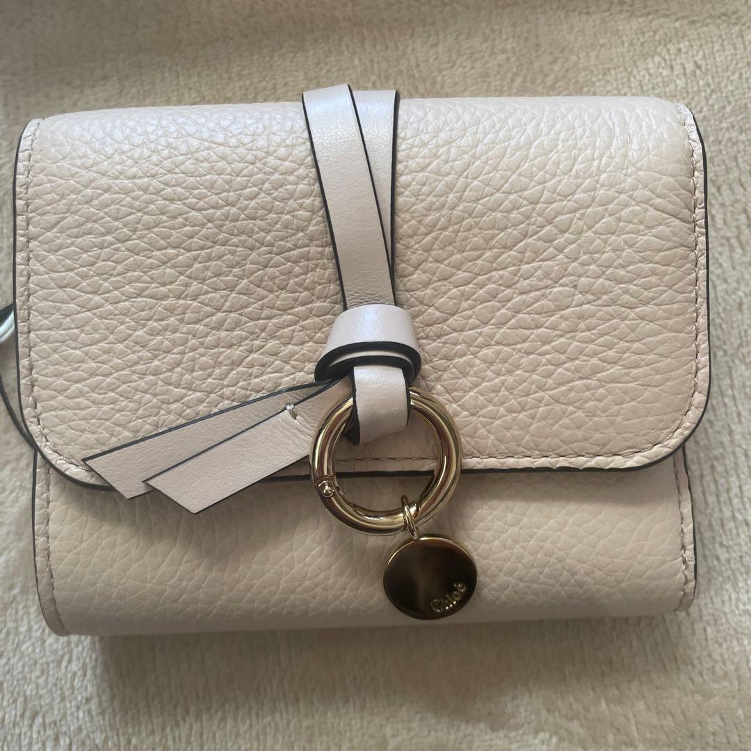 Chloé 三つ折り財布 クリーム
