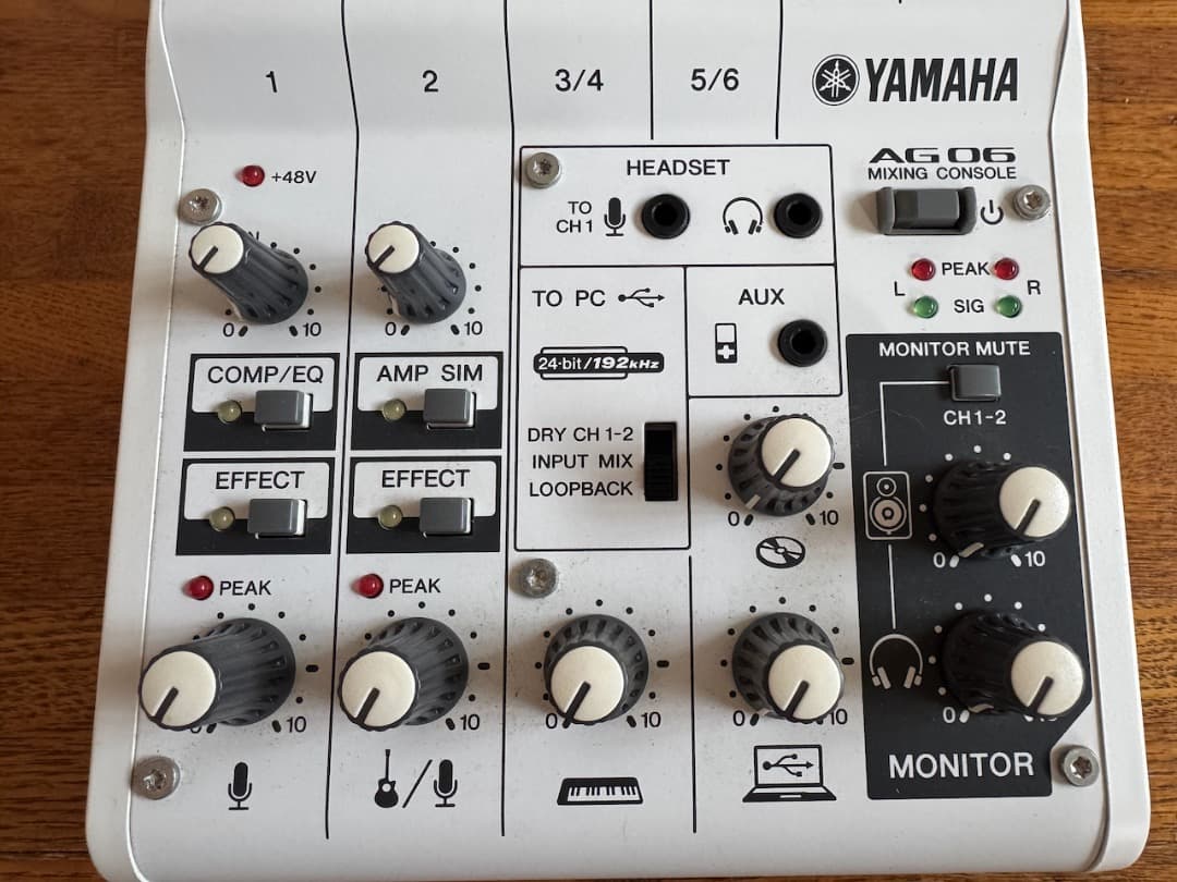 【美品】YAMAHA AG06 ウェブキャスティングミキサー