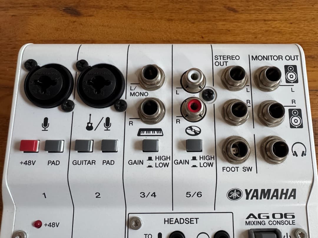 【美品】YAMAHA AG06 ウェブキャスティングミキサー