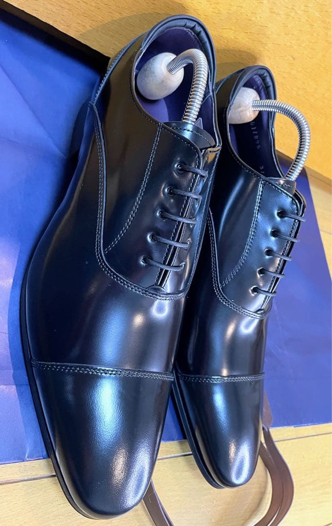 【りーま様】リーガルストレートチップビジネスシューズスクラッチタフレザー24.5