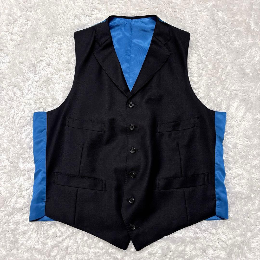 極美品✨ ゼニア 三者混生地 高級オーダーメイドスーツ スリーピース モヘア 絹