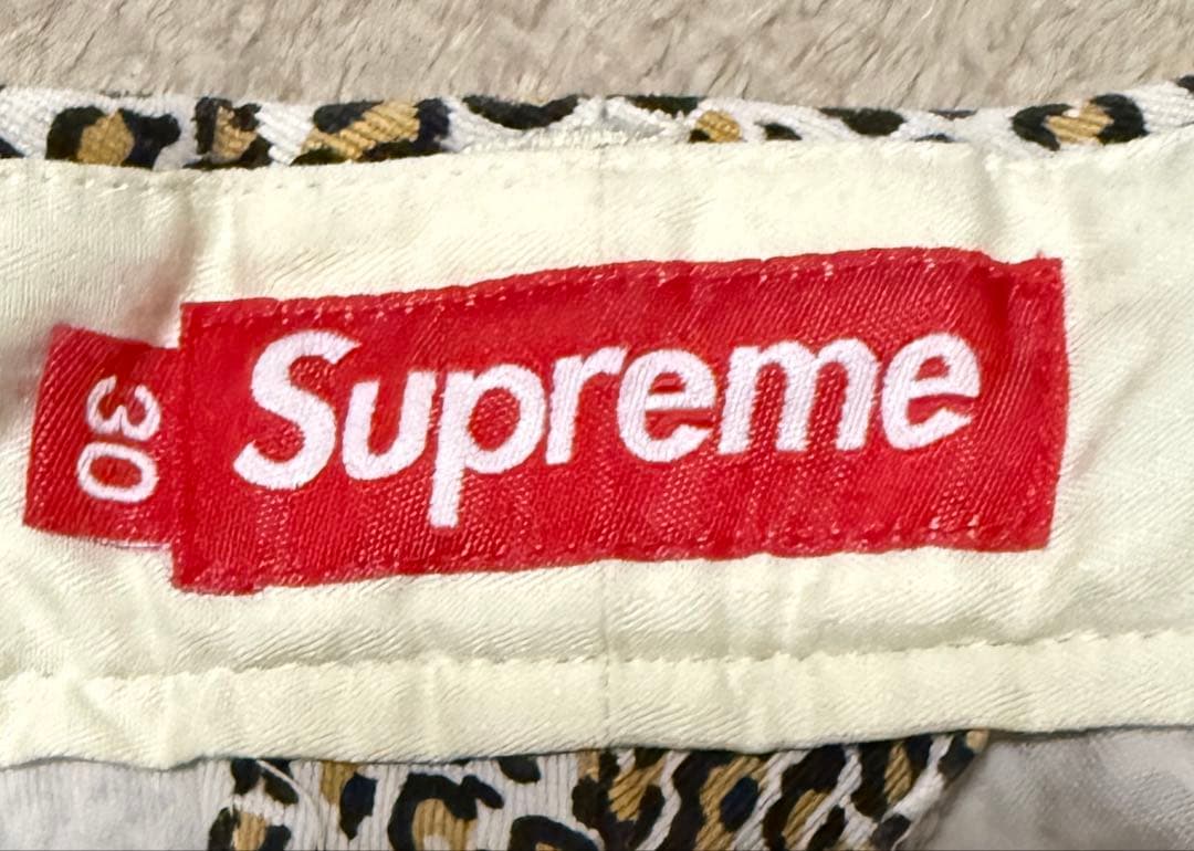 美品！Supreme Chino Pants 25FW Leopard 30