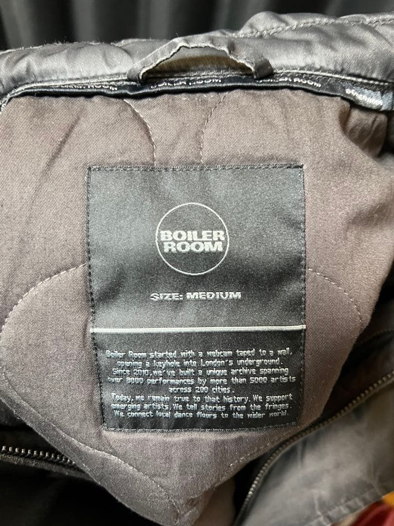 ボイラールーム MA-2 ボンバージャケット ブラックMサイズMA-1