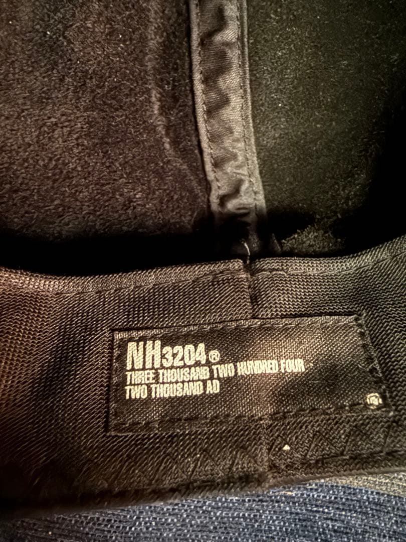 NEIGHBORHOOD NH3204 8パネル レザー キャスケット 黒 L