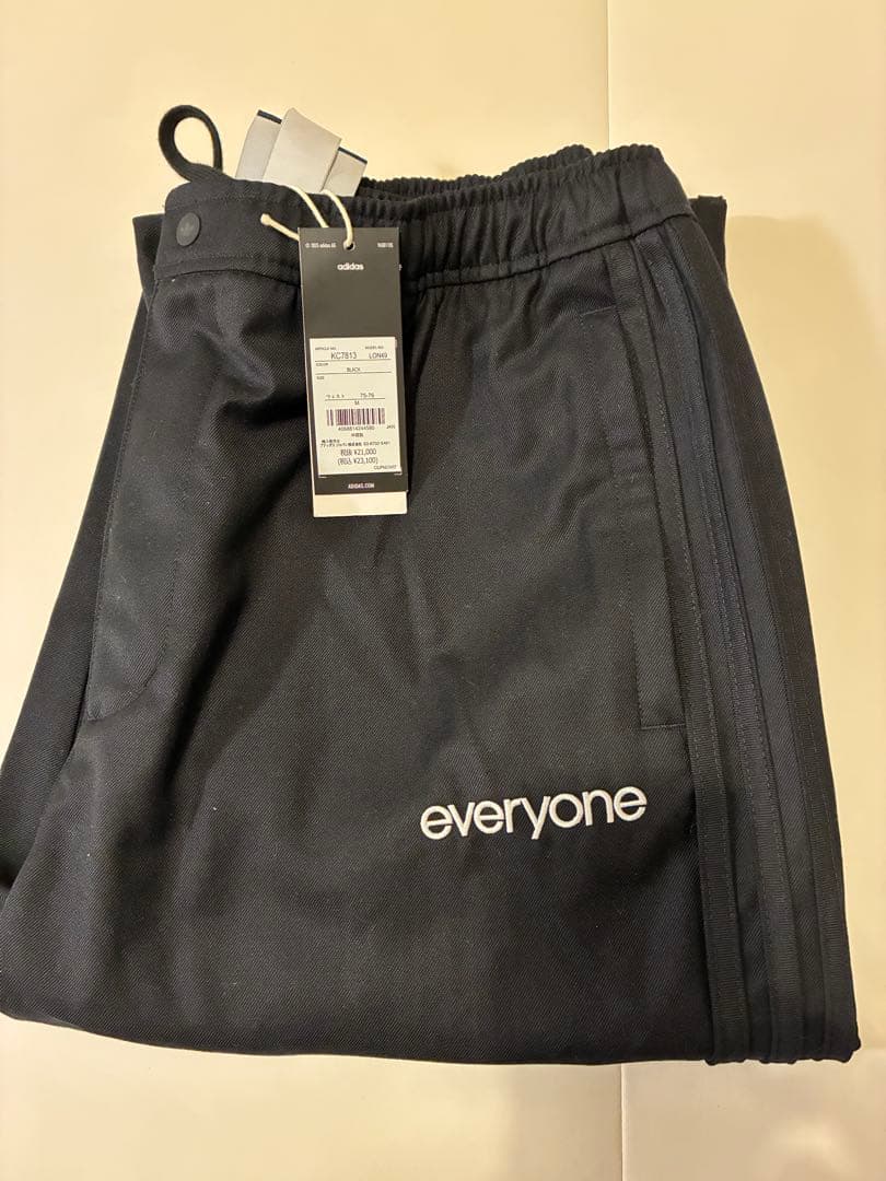 【新品】TRACK PANT everyone adidas (BLACK) M
