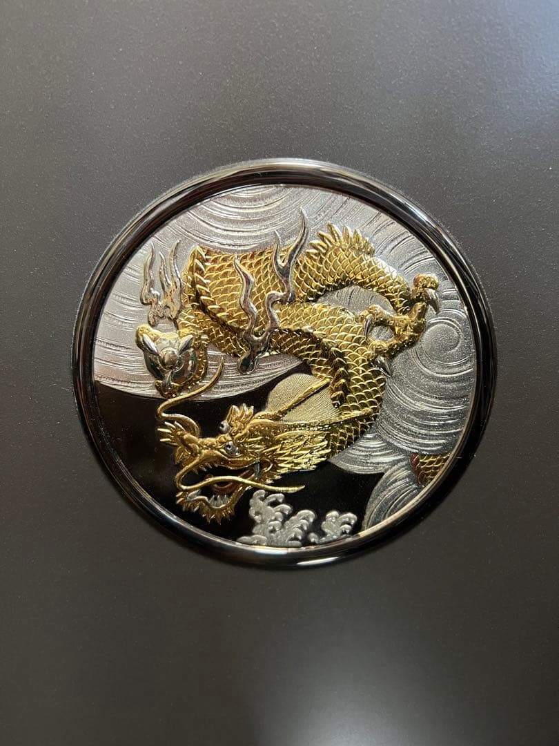 五月人形　いぶし銀昇龍鎧飾り　大和