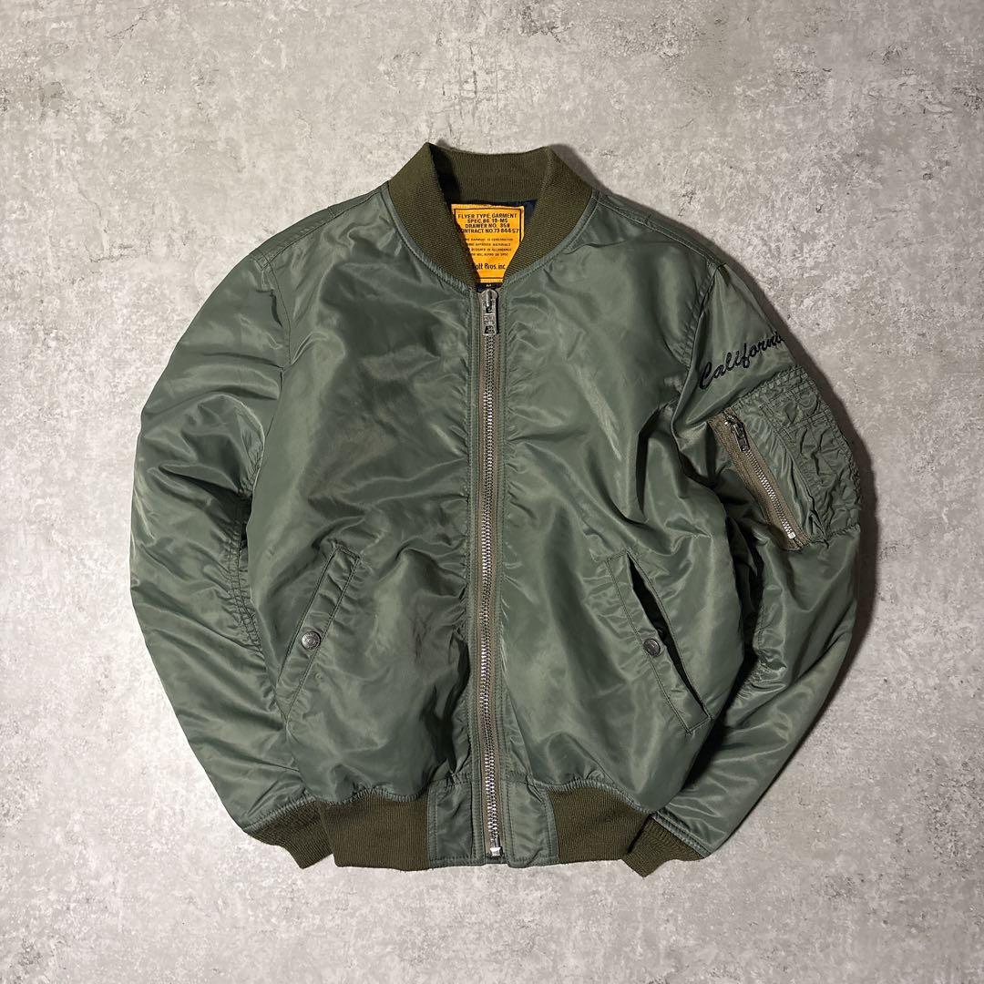 Schott Ron Herman MA-1 フライトジャケット M 刺繍ロゴ