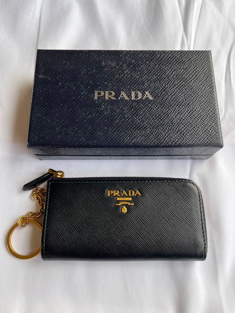 PRADA プラダ ケース キーケース フラグメントケース ブラック