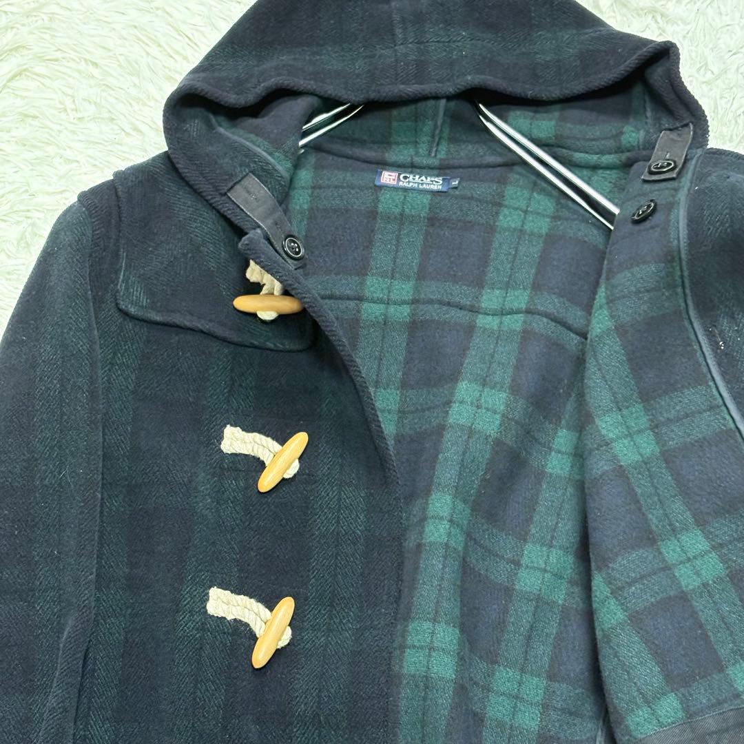 チャップス ラルフローレン ダッフルコート ブラックウォッチ イタリア生地 L
