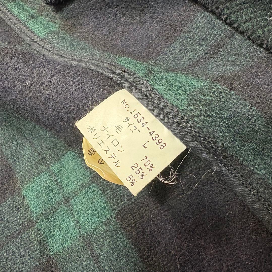 チャップス ラルフローレン ダッフルコート ブラックウォッチ イタリア生地 L