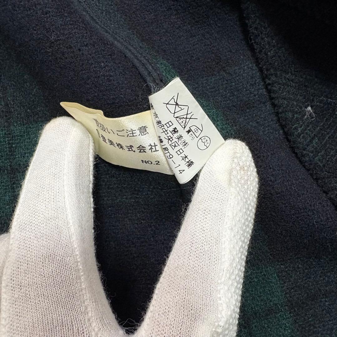 チャップス ラルフローレン ダッフルコート ブラックウォッチ イタリア生地 L