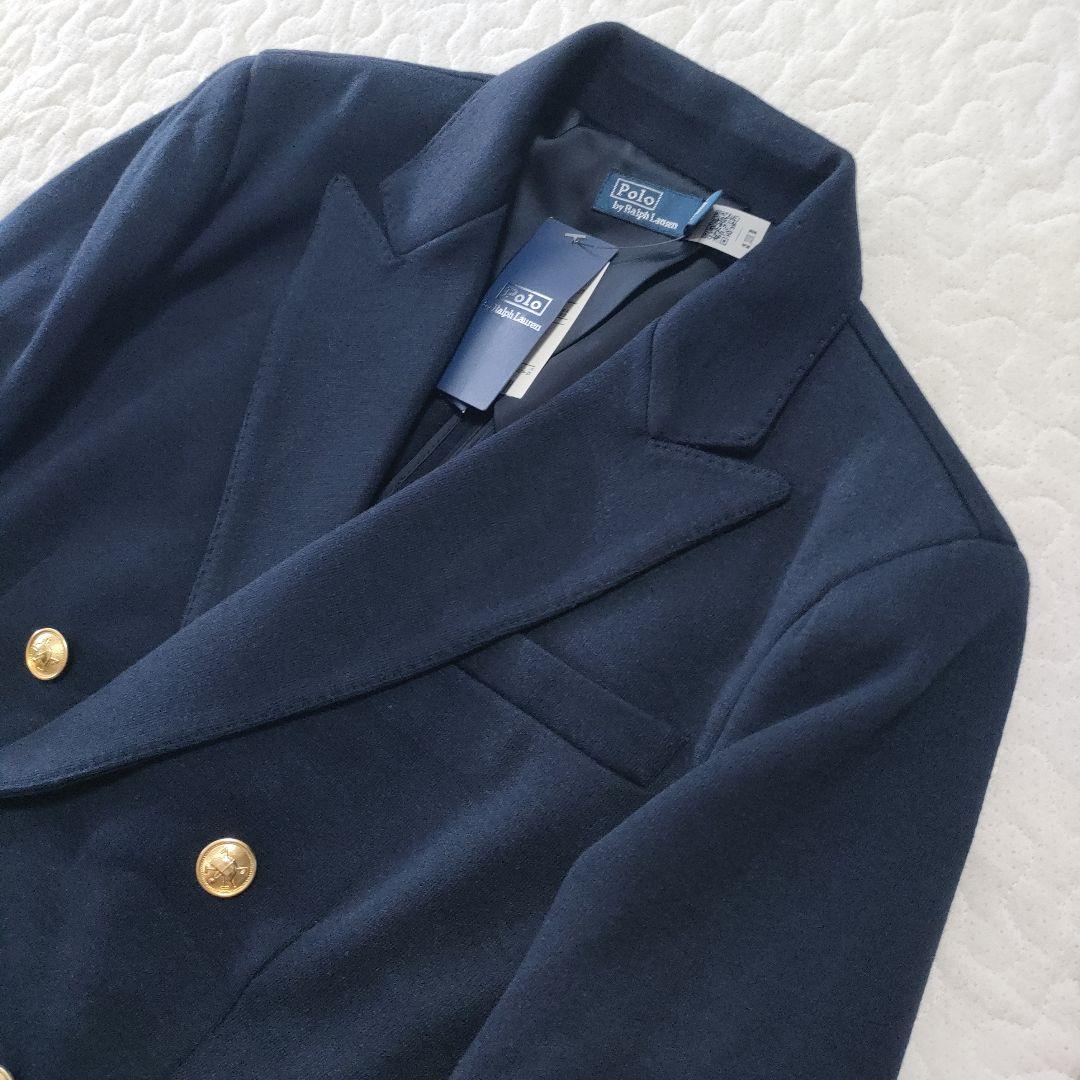 未使用品✨ポロバイラルフローレン　ニットブレザー　金ボタン　4