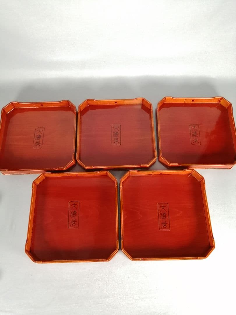 【茶事道具】春慶塗大徳寺重　重箱、弁当箱、主菓子　懐石道具