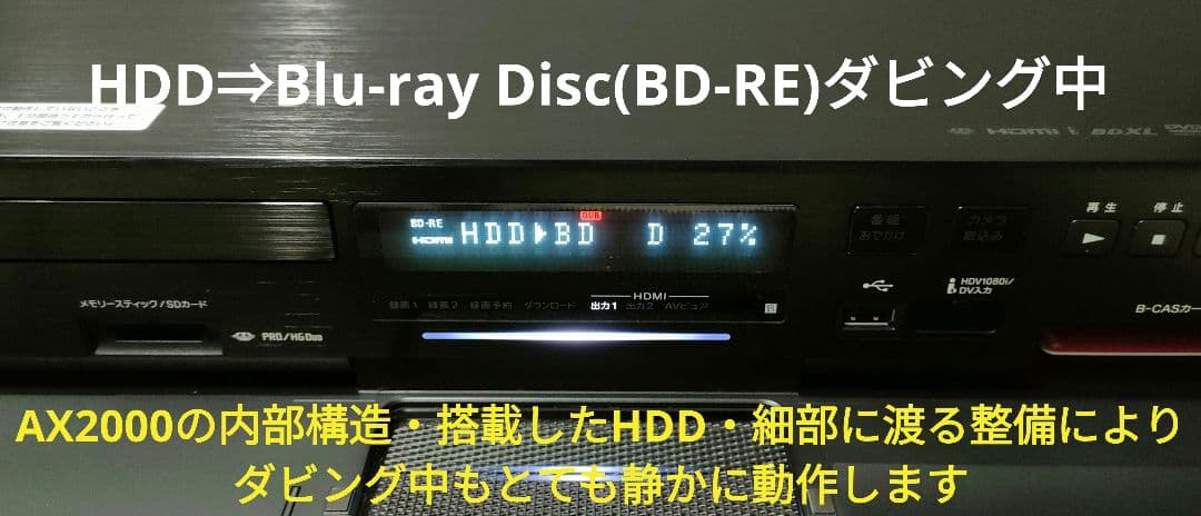 極上美品！2TB！W録！フラッグシップモデル！SONY BDZ-AX2000