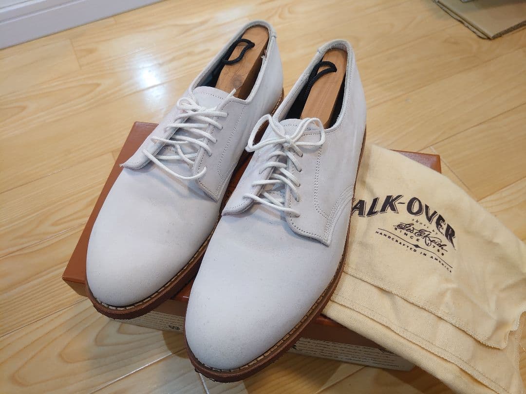 美品 ウォークオーバー（WALK OVER） ホワイトバックス US9