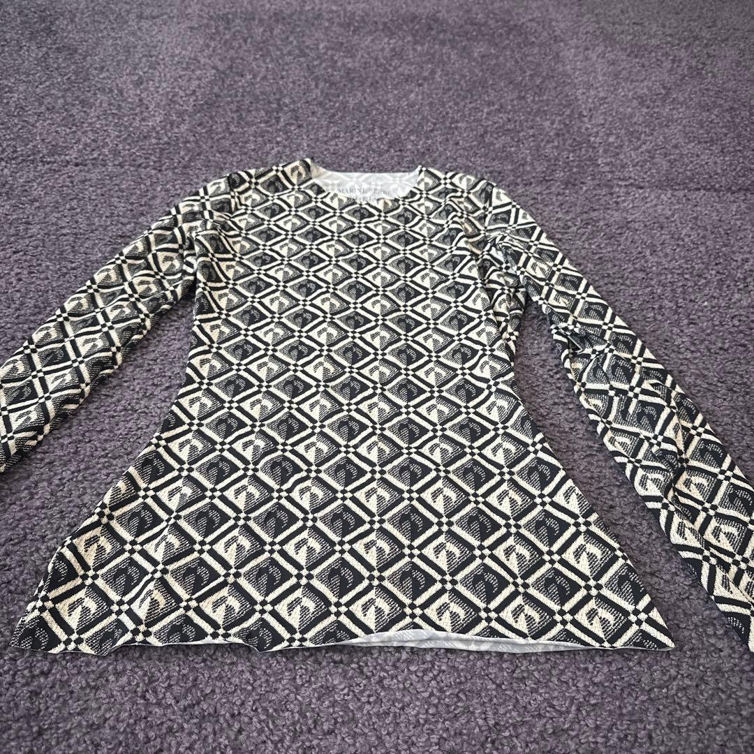 マリーンセル　オールオーバー ムーン ジャージートップ　サイズXS