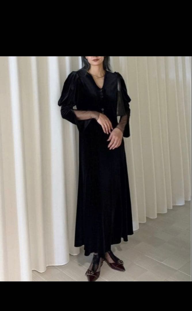 ベロアドレス　パーティードレス