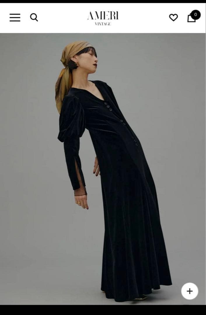 ベロアドレス　パーティードレス