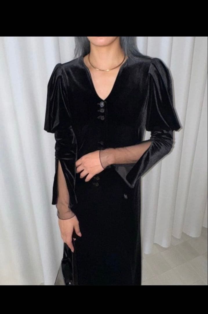 ベロアドレス　パーティードレス