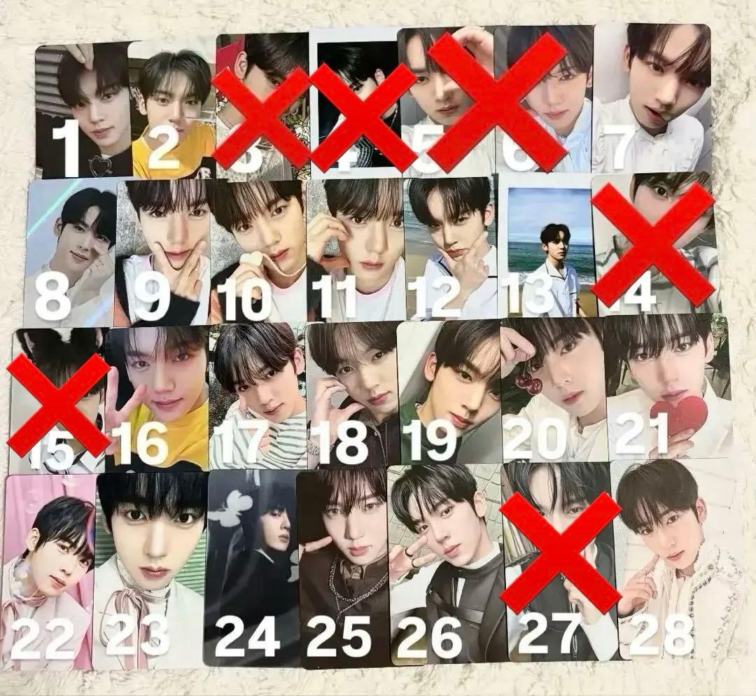 【画像6枚目まで有】zb1 ユジン 特典 封入 トレカ バラ売り ページ