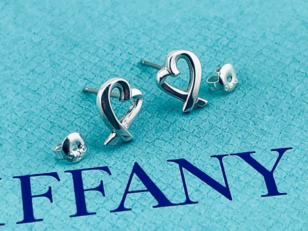 c983 美品　ティファニー　ラビングハート　ピアス　パロマピカソ　925