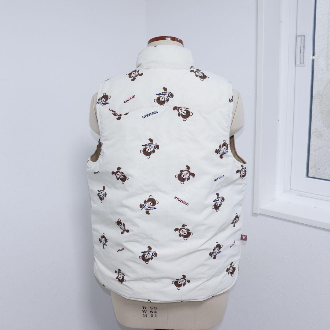 美品　ヒステリックグラマー　ファックベア　ダウンベスト　リバーシブル　S