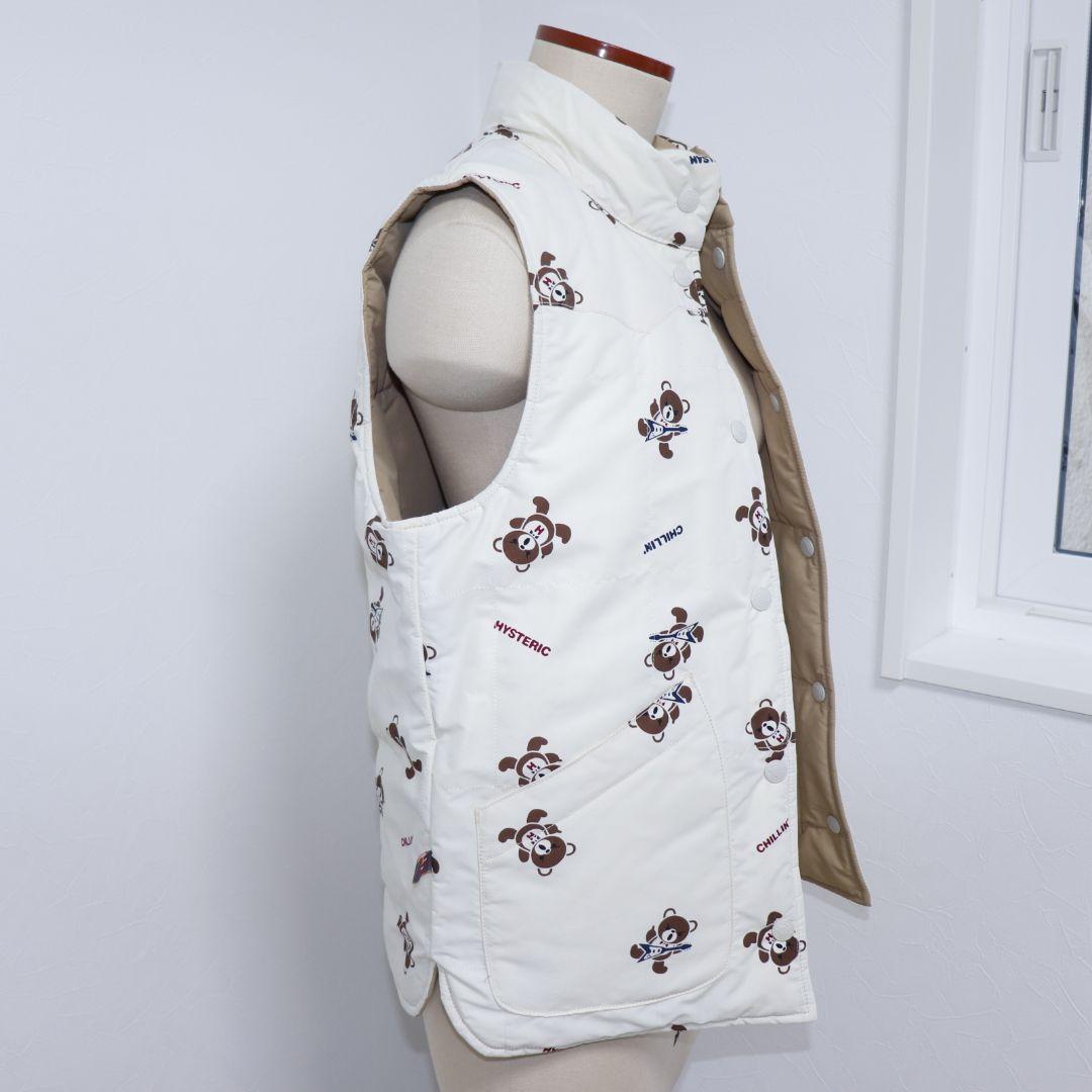美品　ヒステリックグラマー　ファックベア　ダウンベスト　リバーシブル　S