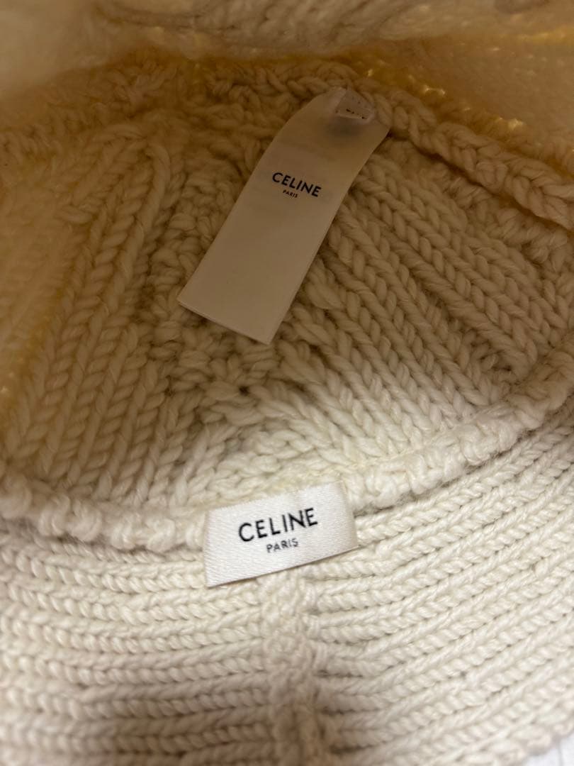 CELINE トリオンフ クロシェ ニット帽 / アランアルパカウール