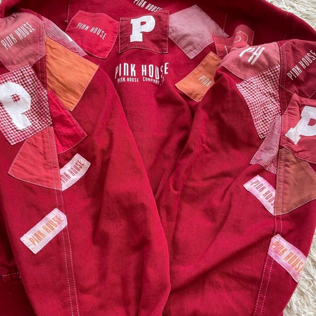 PINK HOUSE パッチワーク　ジャケット　スタジャン