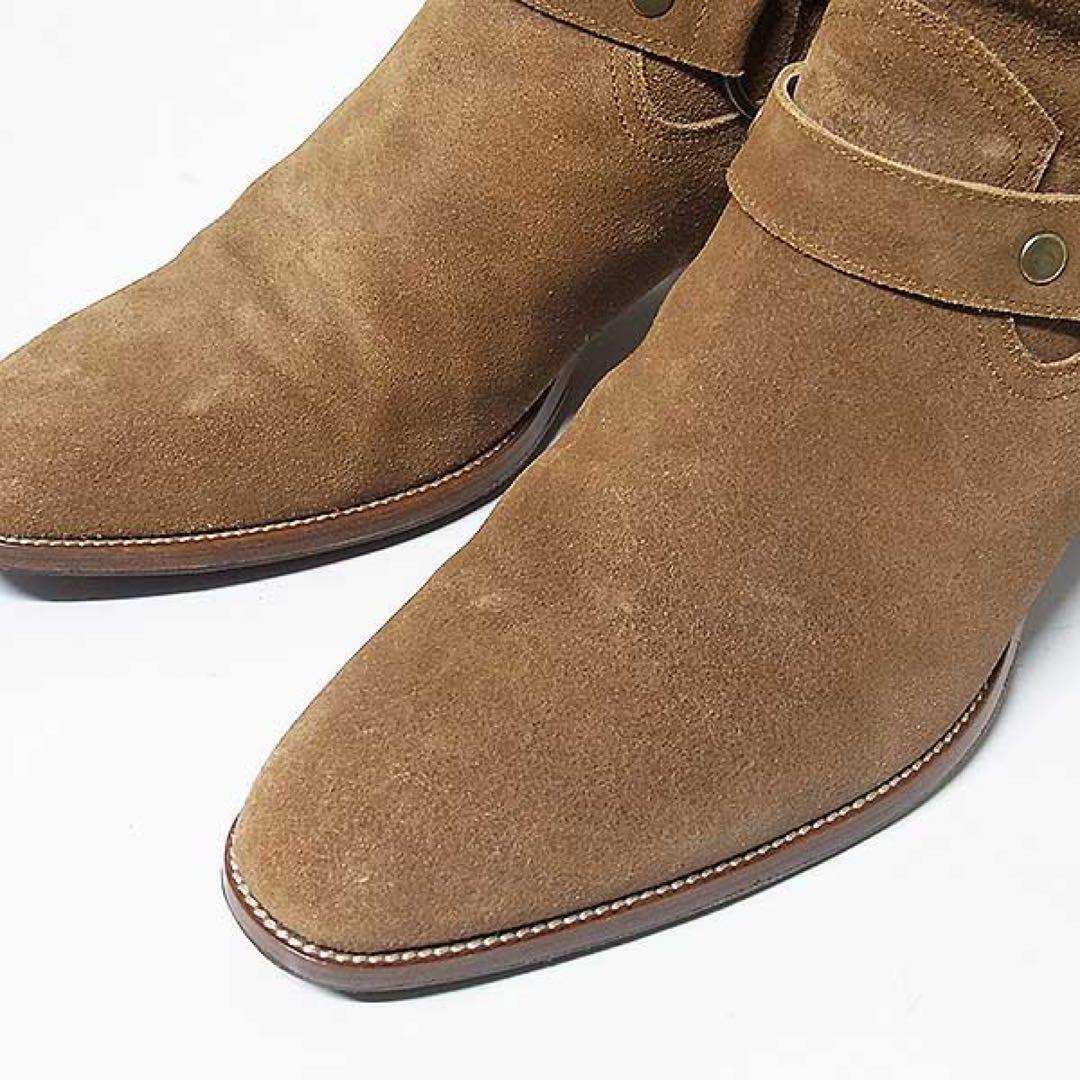 【SAINT LAURENT】クラシック ワイアット ハーネスブーツ 44