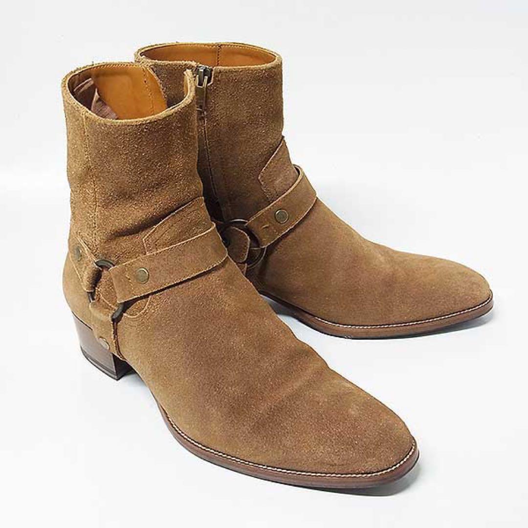 【SAINT LAURENT】クラシック ワイアット ハーネスブーツ 44