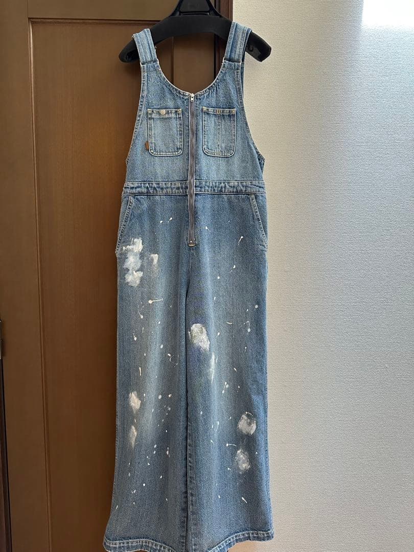 spick&span ファイブアンドハーフ　オーバーオールデニム